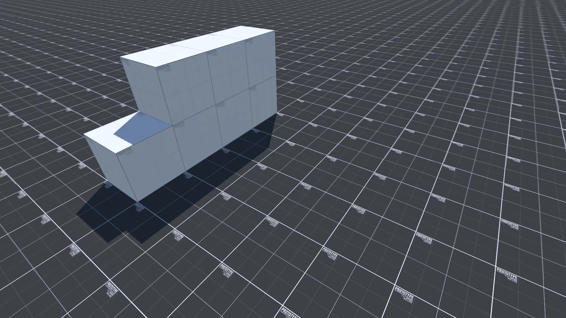 plane with cubes
